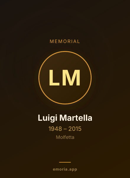 Memorial portrait of Luigi Martella