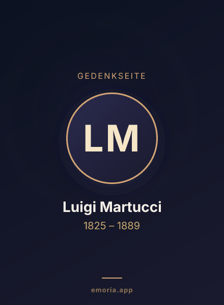 Gedenkportrait von Luigi Martucci