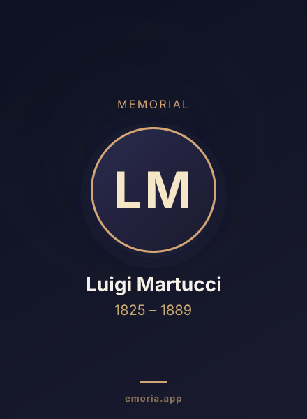 Memorial portrait of Luigi Martucci