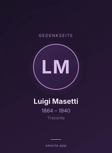 Gedenkportrait von Luigi Masetti