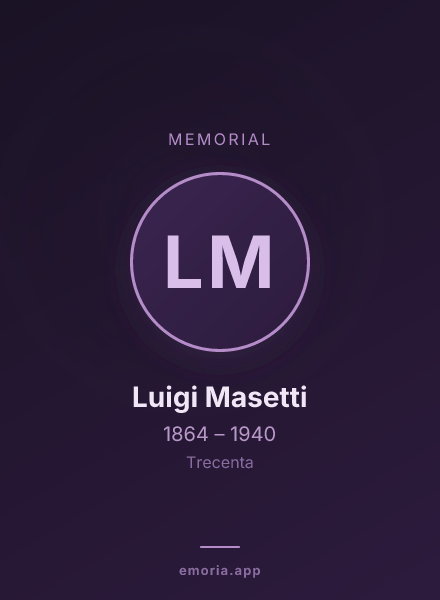 Memorial portrait of Luigi Masetti