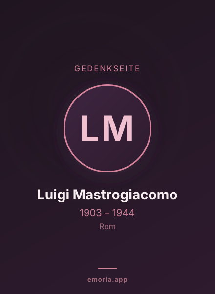 Gedenkportrait von Luigi Mastrogiacomo