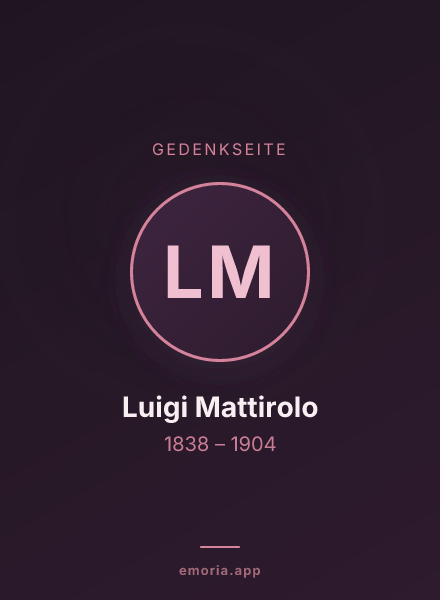 Gedenkportrait von Luigi Mattirolo