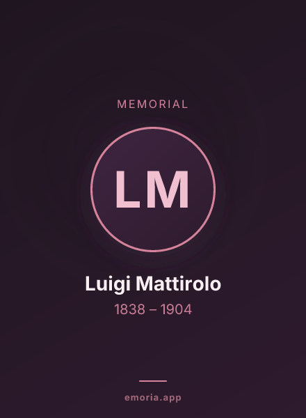 Memorial portrait of Luigi Mattirolo