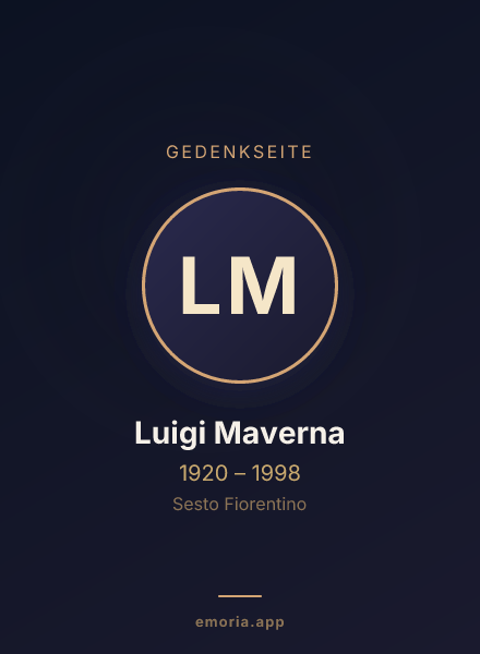 Gedenkportrait von Luigi Maverna