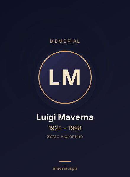 Memorial portrait of Luigi Maverna