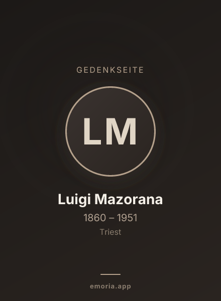 Gedenkportrait von Luigi Mazorana