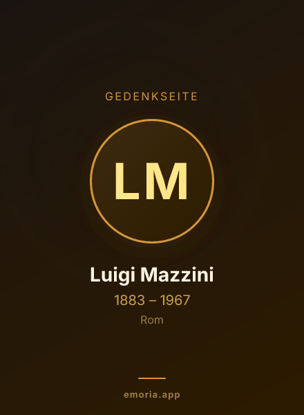Gedenkportrait von Luigi Mazzini