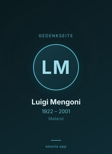 Gedenkportrait von Luigi Mengoni
