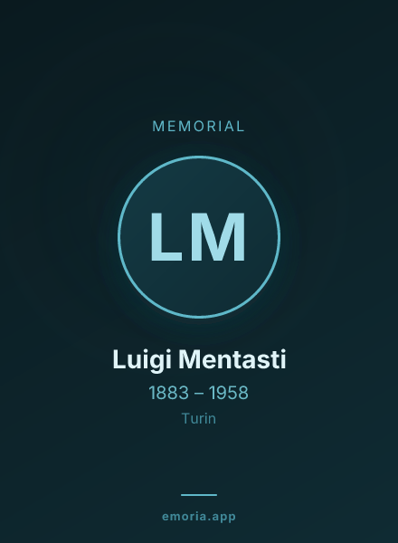 Memorial portrait of Luigi Mentasti