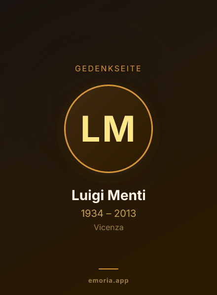 Gedenkportrait von Luigi Menti