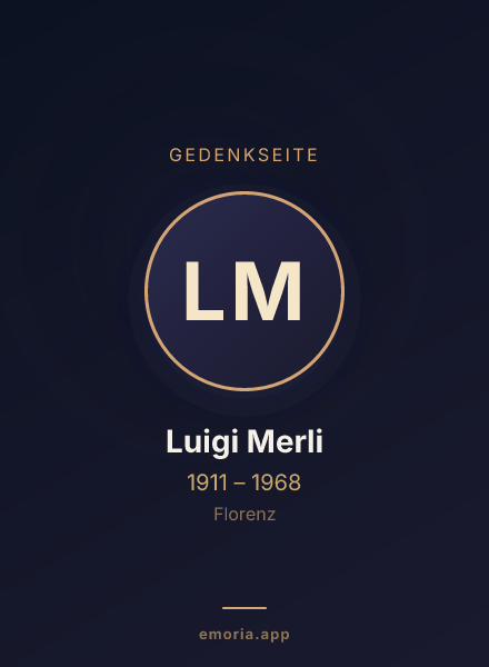 Gedenkportrait von Luigi Merli
