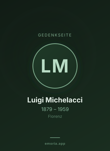 Gedenkportrait von Luigi Michelacci