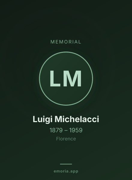 Memorial portrait of Luigi Michelacci