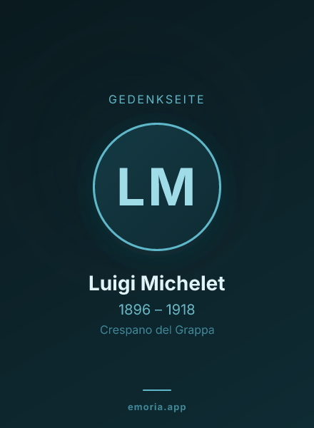 Gedenkportrait von Luigi Michelet