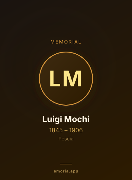 Memorial portrait of Luigi Mochi