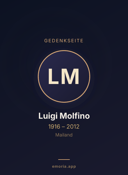 Gedenkportrait von Luigi Molfino