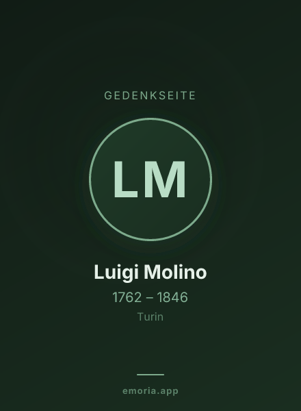 Gedenkportrait von Luigi Molino