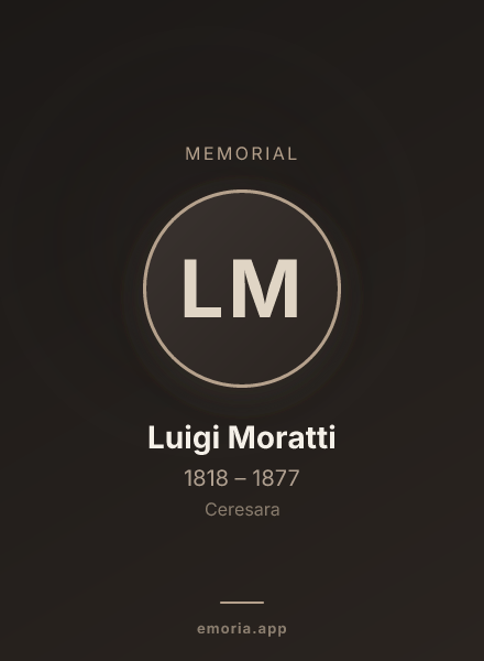 Memorial portrait of Luigi Moratti