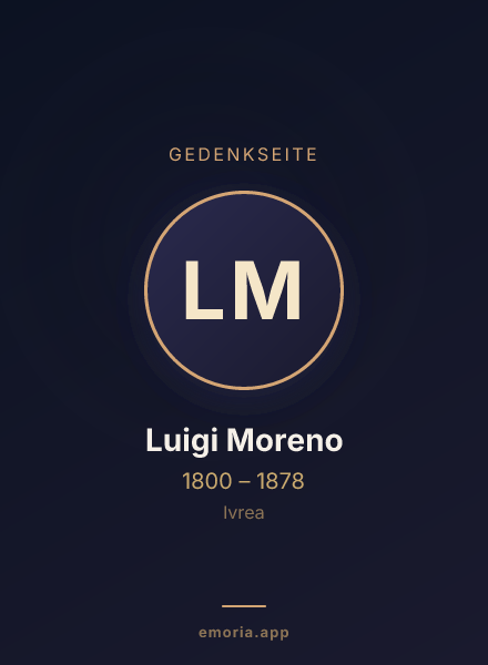 Gedenkportrait von Luigi Moreno