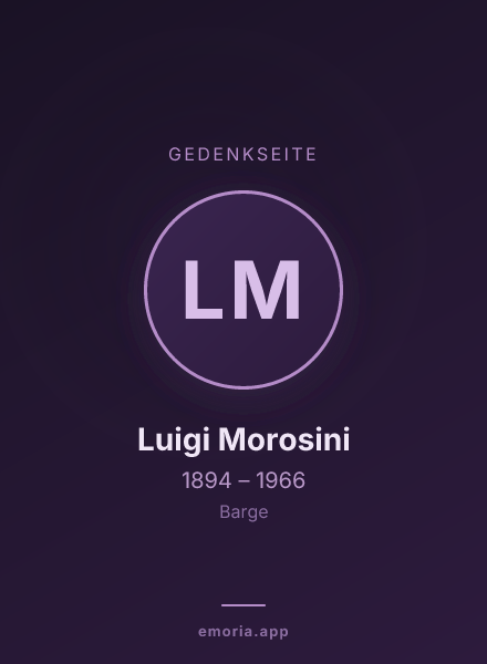 Gedenkportrait von Luigi Morosini