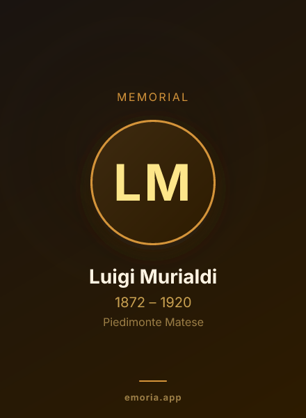 Memorial portrait of Luigi Murialdi