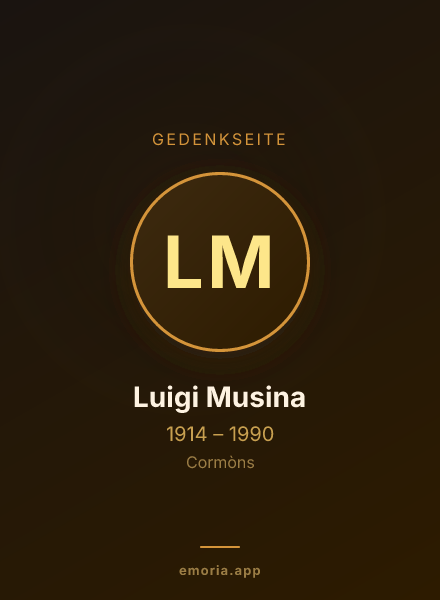 Gedenkportrait von Luigi Musina