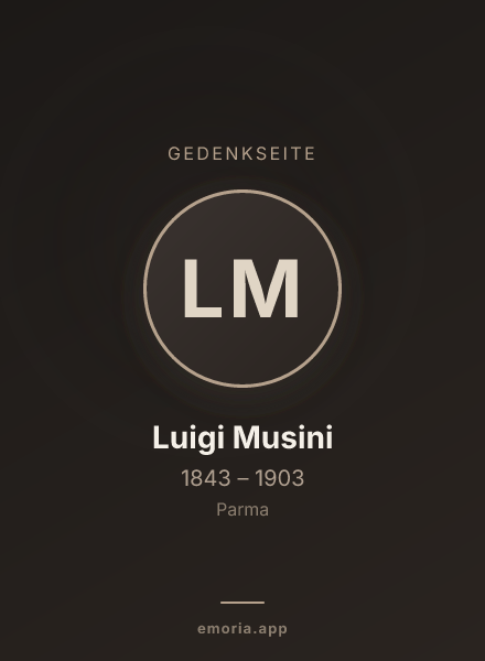 Gedenkportrait von Luigi Musini