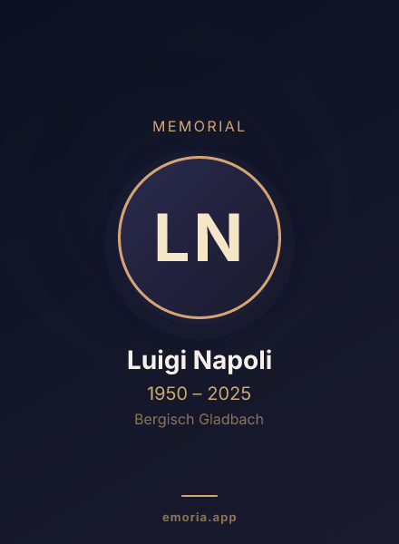 Memorial portrait of Luigi Napoli