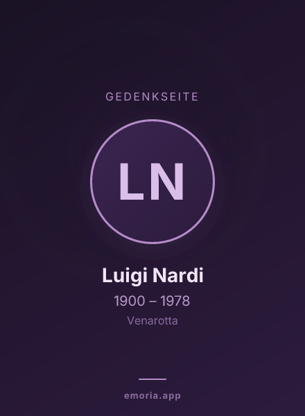 Gedenkportrait von Luigi Nardi