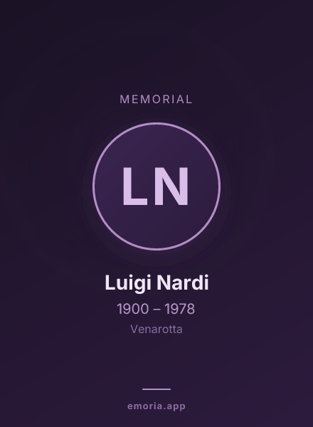 Memorial portrait of Luigi Nardi