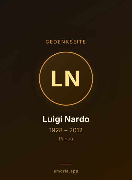 Gedenkportrait von Luigi Nardo