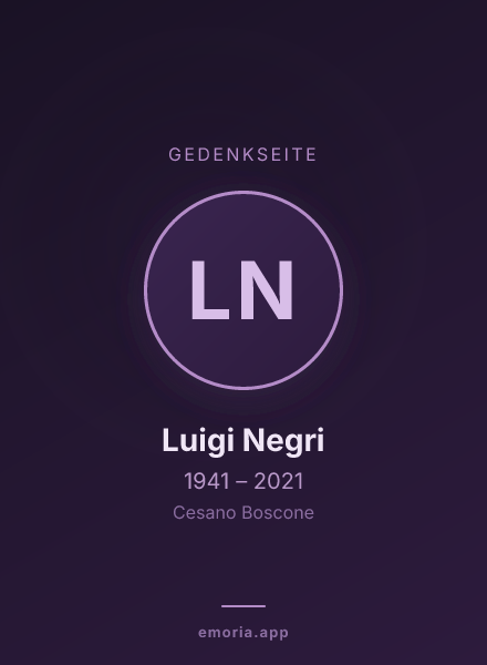 Gedenkportrait von Luigi Negri