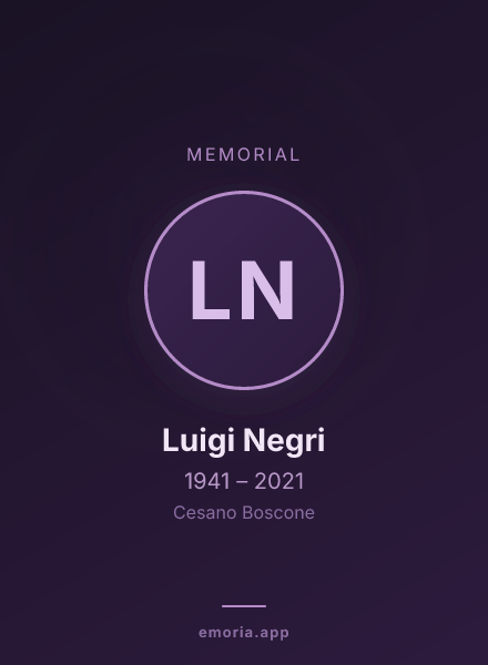 Memorial portrait of Luigi Negri