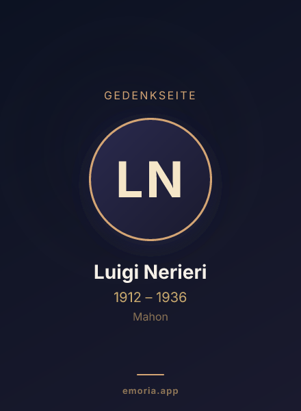 Gedenkportrait von Luigi Nerieri
