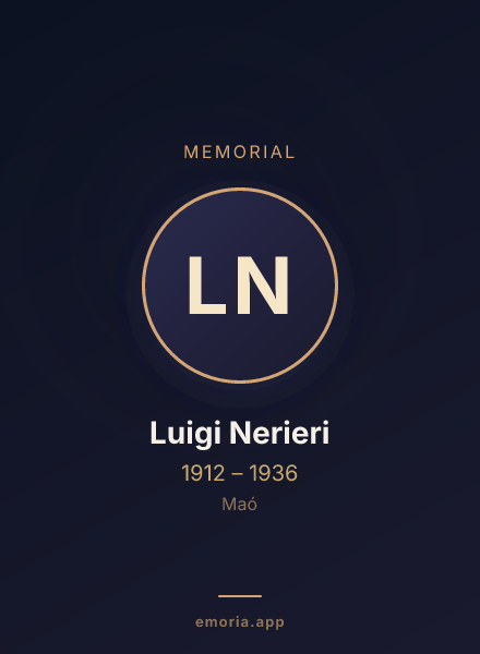 Memorial portrait of Luigi Nerieri