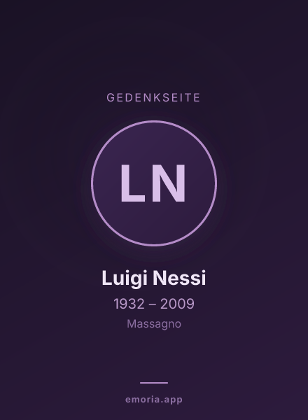 Gedenkportrait von Luigi Nessi
