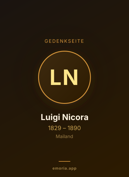 Gedenkportrait von Luigi Nicora