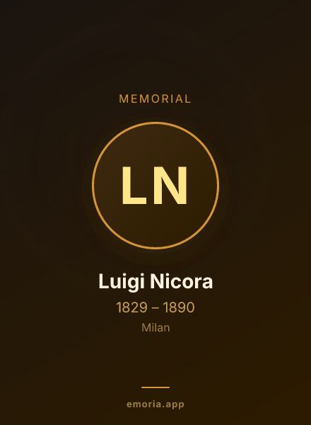Memorial portrait of Luigi Nicora