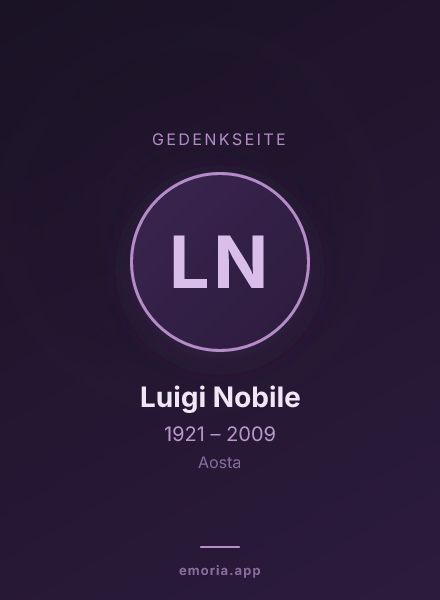 Gedenkportrait von Luigi Nobile