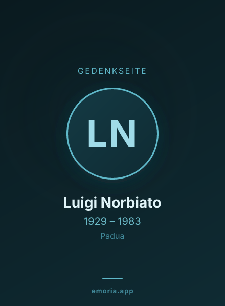 Gedenkportrait von Luigi Norbiato