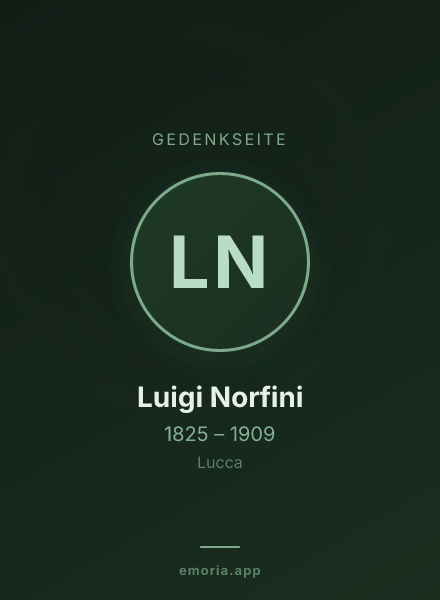 Gedenkportrait von Luigi Norfini