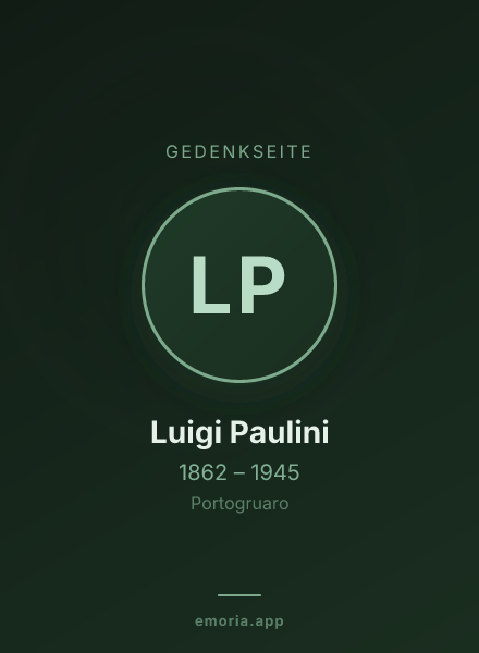 Gedenkportrait von Luigi Paulini