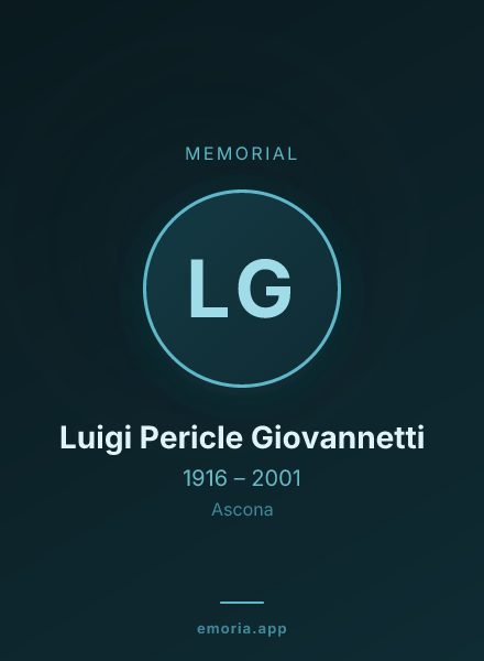 Memorial portrait of Luigi Pericle Giovannetti