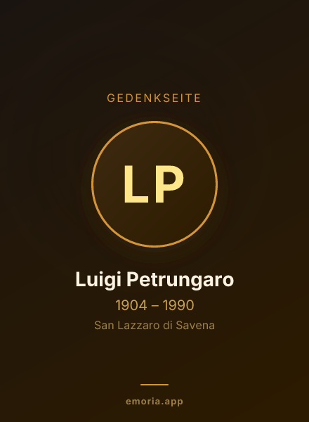 Gedenkportrait von Luigi Petrungaro