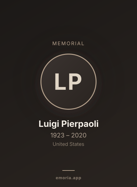 Memorial portrait of Luigi Pierpaoli
