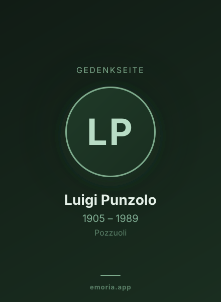 Gedenkportrait von Luigi Punzolo