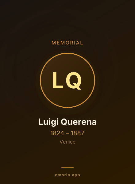 Memorial portrait of Luigi Querena