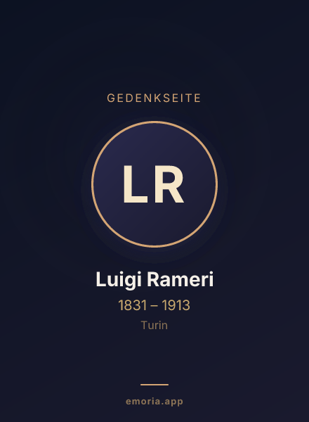 Gedenkportrait von Luigi Rameri