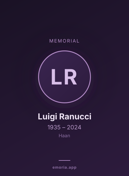 Memorial portrait of Luigi Ranucci